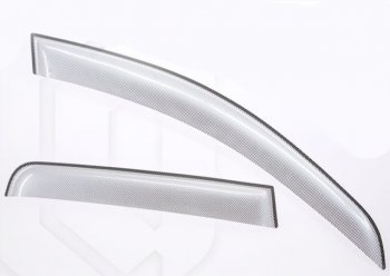 Дефлектора окон CA-Plastic Honda CR-V RD1,RD2,RD3 рестайлинг (1999-2001) (Шелкография серебро, Без хром.молдинга)