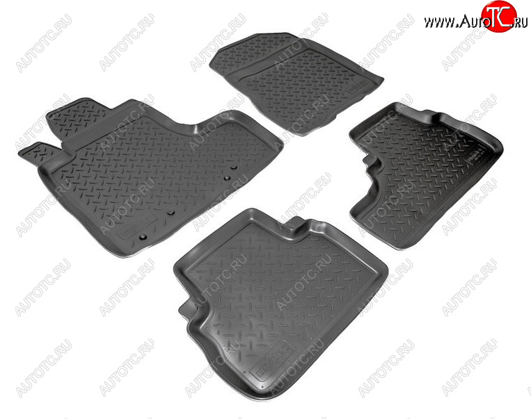 2 499 р. Комплект салонных ковриков Norplast Unidec (АКП) Honda CR-V RD4,RD5,RD6,RD7,RD9  дорестайлинг (2001-2004) (Цвет: черный)  с доставкой в г. Вологда