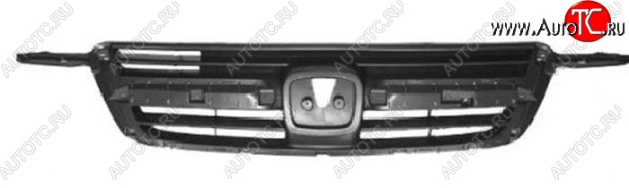 2 169 р. Решётка радиатора SAT  Honda CR-V  RD4,RD5,RD6,RD7,RD9  (2001-2004) дорестайлинг (Неокрашенная)  с доставкой в г. Вологда