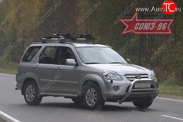 17 999 р. Защита переднего бампера Souz-96 (d76) Honda CR-V RD4,RD5,RD6,RD7,RD9  рестайлинг (2004-2006)  с доставкой в г. Вологда