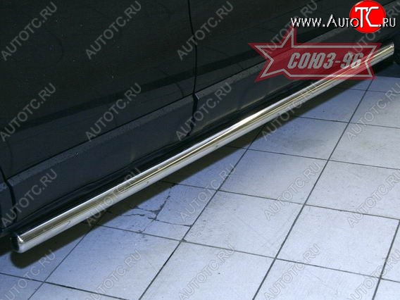 2 564 р. Защита порогов Souz-96 (d60) Honda CR-V RE1,RE2,RE3,RE4,RE5,RE7 рестайлинг (2009-2012)  с доставкой в г. Вологда