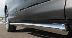 77 999 р. Защита порогов из круглой трубы диаметром 76 мм Russtal Honda CR-V RE1,RE2,RE3,RE4,RE5,RE7 рестайлинг (2009-2012) (Защита порогов с со скосами на торцах (вариант 1))  с доставкой в г. Вологда. Увеличить фотографию 3