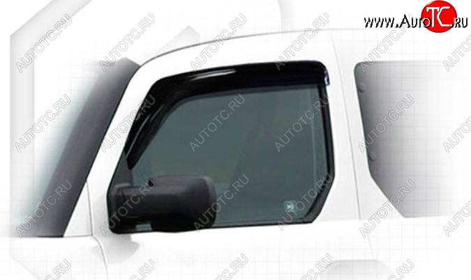 1 839 р. Дефлектора окон CA-Plastic  Honda Element  1 (2008-2011) YH 2-ой рестайлинг (Classic полупрозрачный, Без хром молдинга)  с доставкой в г. Вологда