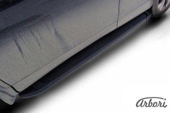 11 609 р. Порожки для ног Arbori Optima Black Honda CR-V RM1,RM3,RM4 рестайлинг (2014-2018)  с доставкой в г. Вологда. Увеличить фотографию 2