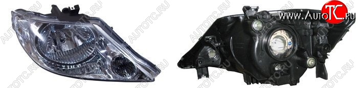 3 599 р. Правая фара SAT (Евросвет) Honda Fit Aria GD дорестайлинг седан (2002-2005)  с доставкой в г. Вологда