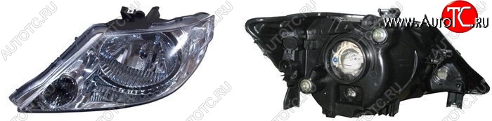 3 599 р. Левая фара SAT (Евросвет) Honda Fit Aria GD дорестайлинг седан (2002-2005)  с доставкой в г. Вологда