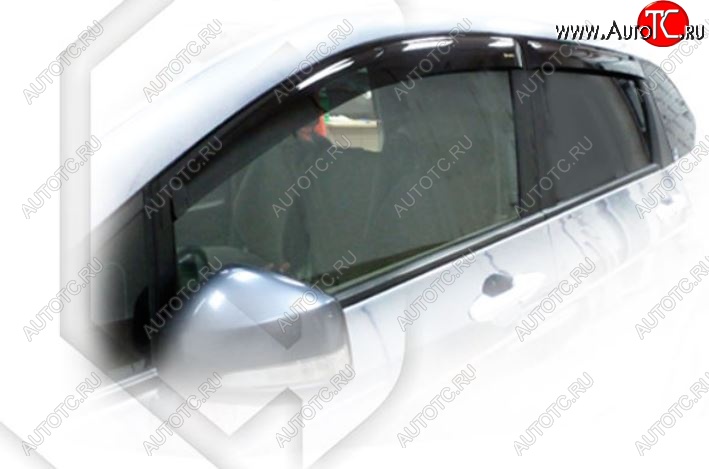 1 999 р. Дефлектора окон CA-Plastic  Honda FR-V (2004-2010) (Classic полупрозрачный, Без хром.молдинга)  с доставкой в г. Вологда