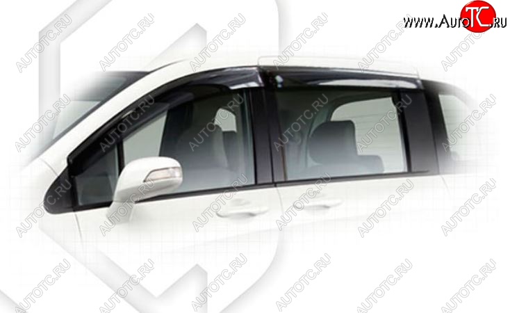 2 079 р. Дефлектора окон CA-Plastic  Honda Freed Spike  1 (2010-2014)  дорестайлинг минивэн,  1-ый рестайлинг минивэн (Classic полупрозрачный, Без хром.молдинга)  с доставкой в г. Вологда