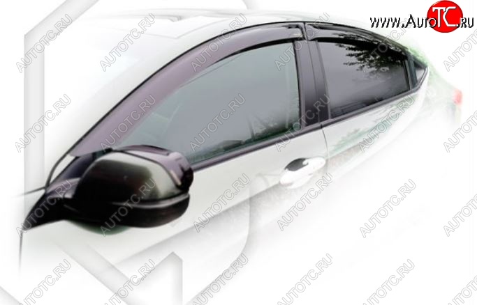 1 899 р. Дефлектора окон CA-Plastiс  Honda HR-V  RU (2014-2018) дорестайлинг (Classic полупрозрачный, Без хром молдингов)  с доставкой в г. Вологда