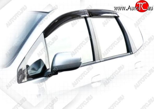1 899 р. Дефлектора окон CA-Plastiс  Honda Jazz (2008-2015) (Classic полупрозрачный, Без хром.молдинга)  с доставкой в г. Вологда