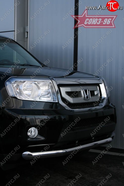 12 149 р. Защита переднего бампера одинарная Souz-96 (d76). Honda Pilot YF4 рестайлинг (2011-2015)  с доставкой в г. Вологда