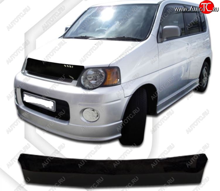 1 839 р. Дефлектор капота CA-Plastic  Honda SM-X (1996-2002) (Classic черный, Без надписи)  с доставкой в г. Вологда