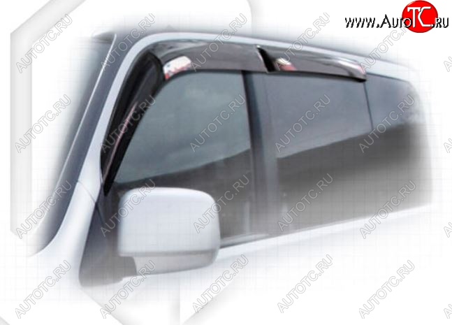 2 079 р. Дефлектора окон  StepWagon (2003-2005) CA-Plastiс  Honda StepWagon  RF3,RF4 (2003-2005) минивэн рестайлинг (Classic полупрозрачный, Без хром.молдинга)  с доставкой в г. Вологда