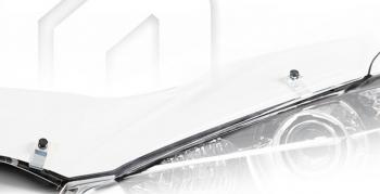 2 159 р. Дефлектор капота CA-Plastic  Honda StepWagon  5 RP1,RP2, RP3, RP4, RP5 (2017-2022)  минивэн рестайлинг (серия Classic прозрачный, Без надписи)  с доставкой в г. Вологда. Увеличить фотографию 2