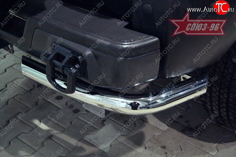 13 859 р. Защита заднего бампера из боковых уголков Souz-96 (d76) HUMMER H3 (2005-2010)  с доставкой в г. Вологда