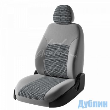 Чехлы для сидений Lord Autofashion Дублин (жаккард, спинка 40/60, 2 П-образных подголовника) Hyundai Accent седан ТагАЗ (2001-2012)