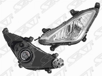 Левая противотуманная фара SAT Hyundai Elantra  MD (2013-2016) рестайлинг