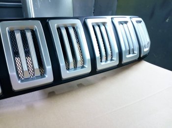 8 099 р. Решётка радиатора Next Hyundai Creta GS дорестайлинг (2015-2019) (цвет: Чёрный матовый с серебристым выделением ноздрей)  с доставкой в г. Вологда. Увеличить фотографию 8