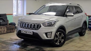 8 099 р. Решётка радиатора Next Hyundai Creta GS дорестайлинг (2015-2019) (цвет: Чёрный матовый с серебристым выделением ноздрей)  с доставкой в г. Вологда. Увеличить фотографию 4
