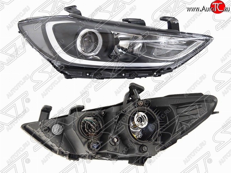5 699 р. Правая фара передняя SAT Hyundai Elantra AD дорестайлинг (2016-2019)  с доставкой в г. Вологда