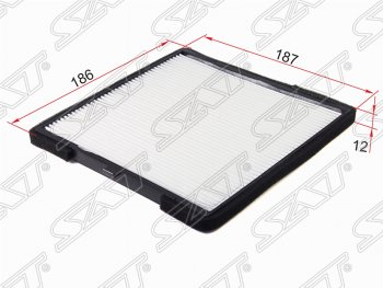 Фильтр салонный SAT (186х187х12 mm) KIA Picanto 1 SA хэтчбэк 5 дв. дорестайлинг (2003-2007)