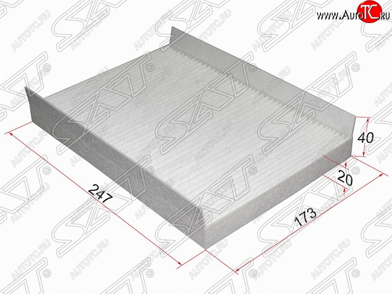 212 р. Фильтр салонный SAT (247х173х40 mm)  Hyundai I30  FD (2007-2012), KIA Ceed  1 ED (2006-2012)  с доставкой в г. Вологда