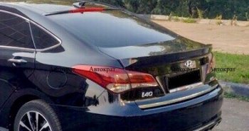 3 899 р. Лип спойлер АВТОКРАТ Hyundai I40 1 VF рестайлинг седан (2015-2019) (Неокрашенный)  с доставкой в г. Вологда. Увеличить фотографию 5