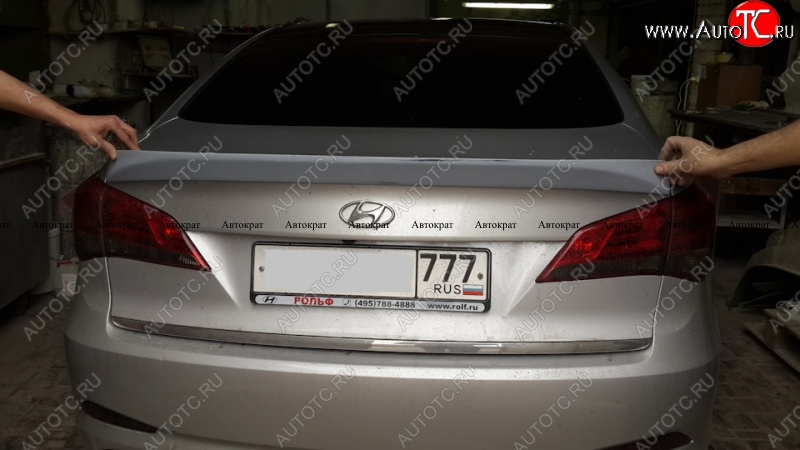 3 899 р. Лип спойлер АВТОКРАТ Hyundai I40 1 VF рестайлинг седан (2015-2019) (Неокрашенный)  с доставкой в г. Вологда
