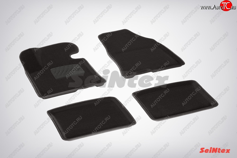 5 699 р. Комплект 3D ковриков в салон (ворсовые / чёрные) Seintex  Hyundai I40  1 VF (2011-2019) дорестайлинг седан, дорестайлинг универсал, рестайлинг седан, рестайлинг универсал  с доставкой в г. Вологда