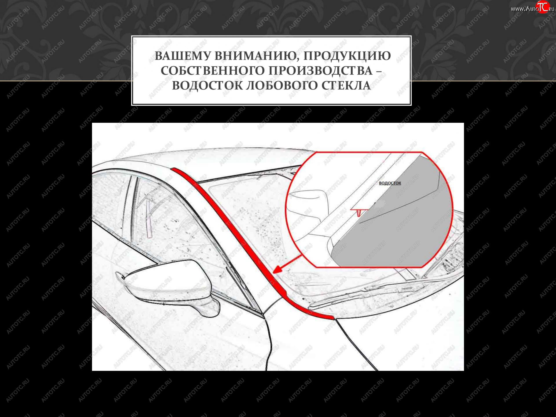 1 699 р. Водостоки лобового стекла Стрелка 11 Hyundai IX35 NU рестайлинг (2020-2025) (Автомобиль с рейлингами)  с доставкой в г. Вологда