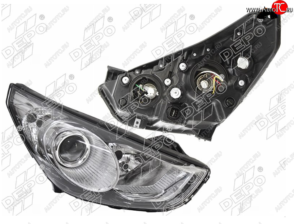 15 899 р. Правая фара DEPO Hyundai IX35 LM дорестайлинг (2009-2013)  с доставкой в г. Вологда