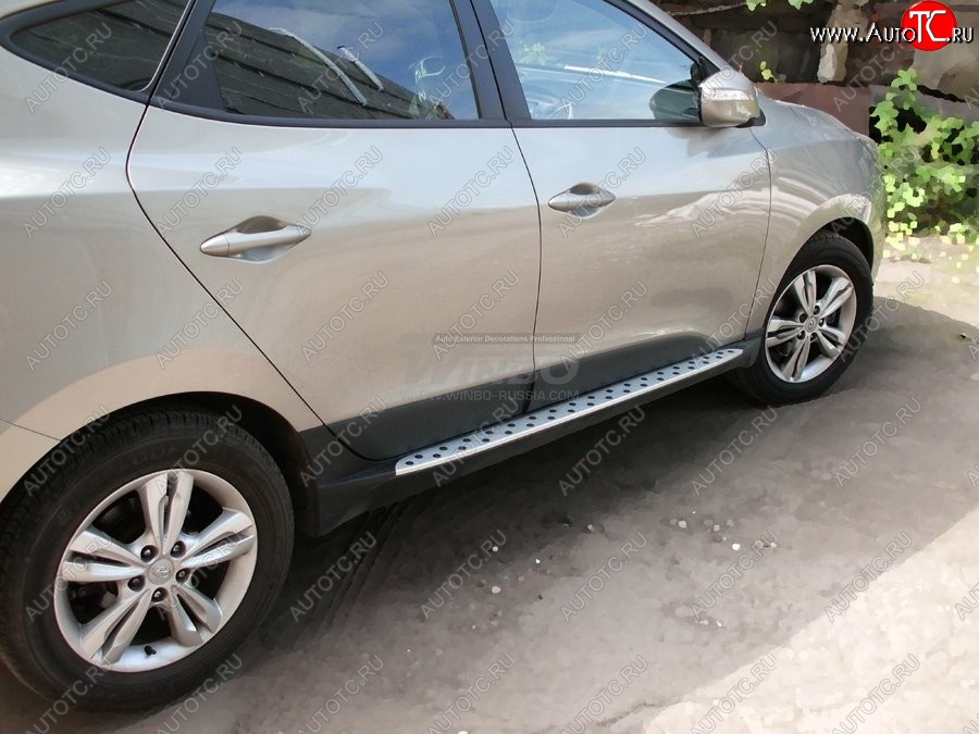 11 299 р. Подножки боковые WINBO OE Style Hyundai IX35 NU рестайлинг (2020-2025)  с доставкой в г. Вологда