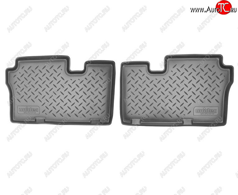 1 159 р. Комплект салонных ковриков Norplast Unidec (3-ий ряд) Hyundai IX55 EN (2006-2013) (Цвет: черный)  с доставкой в г. Вологда