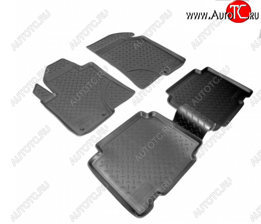 2 799 р. Комплект салонных ковриков Norplast Hyundai IX55 EN (2006-2013) (Цвет: черный)  с доставкой в г. Вологда