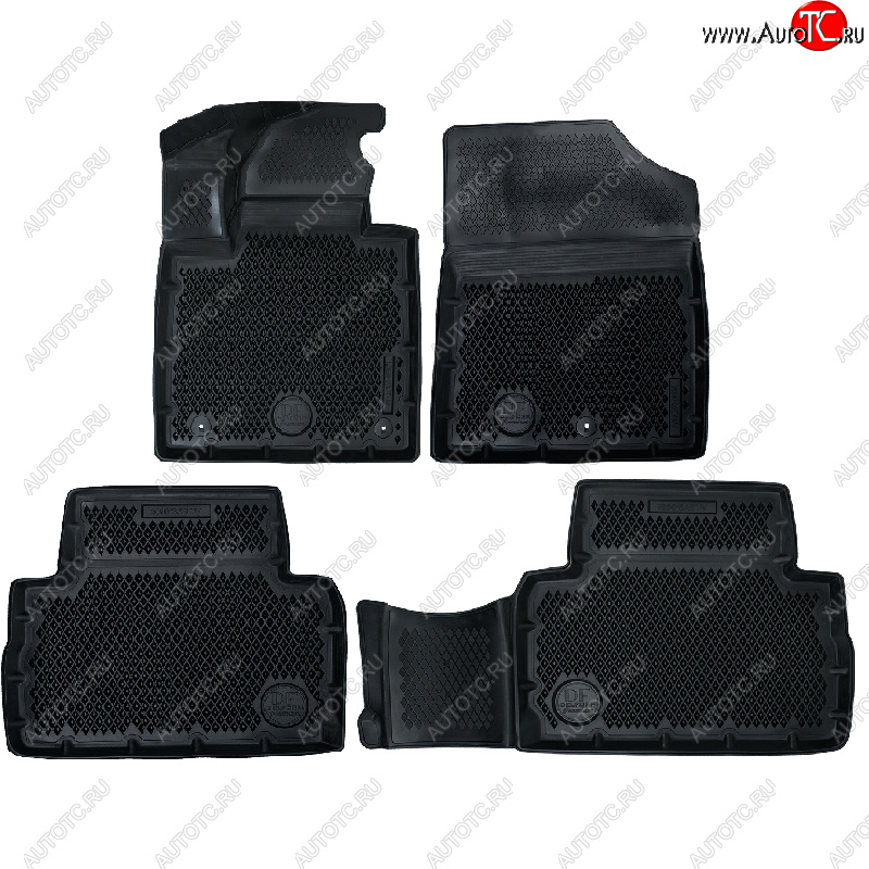 4 599 р. Коврики салона DELFORM ❞EVA 3D Premium❝ (термоэластопласт/ТЭП) Hyundai Santa Fe TM дорестайлинг (2018-2021)  с доставкой в г. Вологда