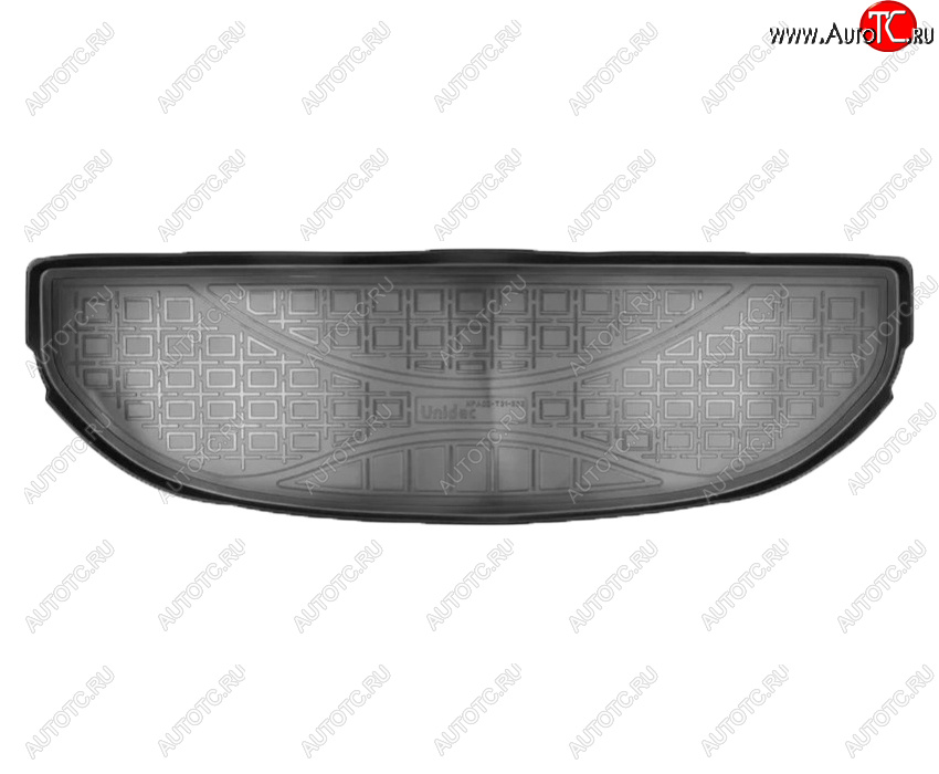 1 269 р. Коврик багажника Norplast Unidec (7 мест, короткий) Hyundai Santa Fe TM рестайлинг (2020-2022) (Цвет: черный)  с доставкой в г. Вологда