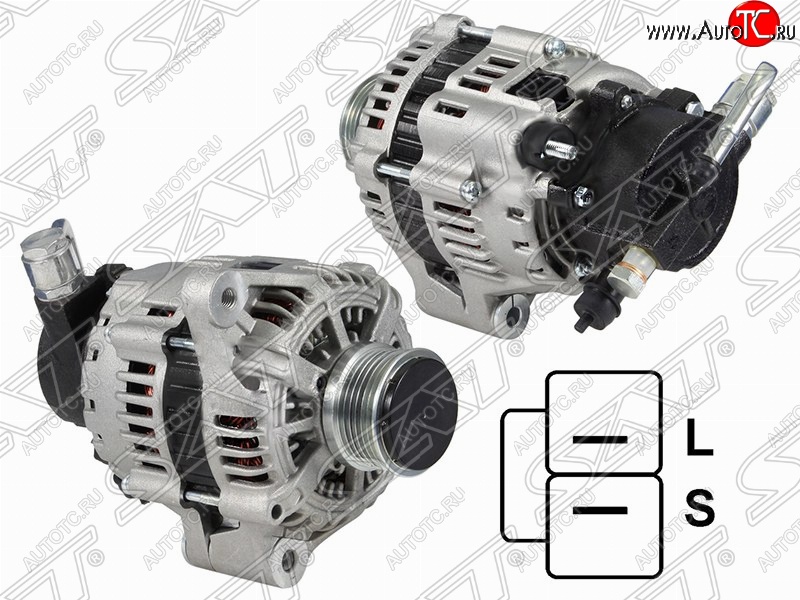 12 999 р. Генератор SAT (12V, 120A, 2.0) Hyundai Santa Fe SM (2000-2012)  с доставкой в г. Вологда
