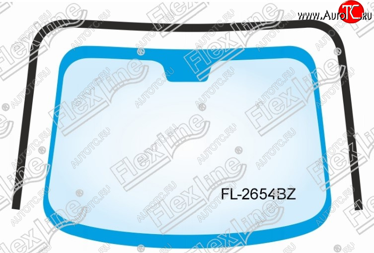 3 399 р. Молдинг лобового стекла FlexLine Hyundai Santa Fe CM дорестайлинг (2006-2009)  с доставкой в г. Вологда