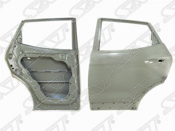 Левая дверь задняя SAT Hyundai Santa Fe DM дорестайлинг (2012-2016)