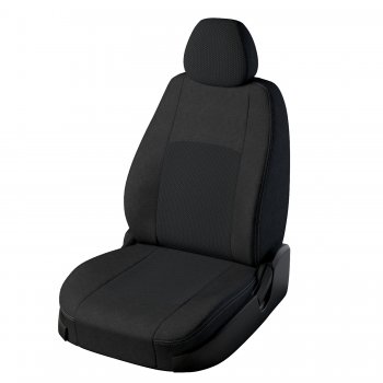 Чехлы для сидений Lord Autofashion Турин (жаккард) Hyundai Solaris HCR седан дорестайлинг (2017-2020) (Чёрный, вставка Эльбрус)