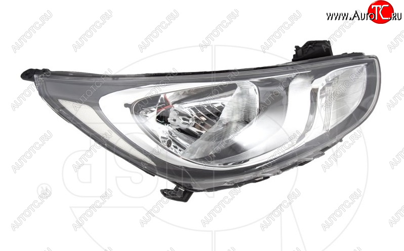 9 699 р. Фара правая передняя NSP Hyundai Solaris RBr седан дорестайлинг (2010-2014)  с доставкой в г. Вологда
