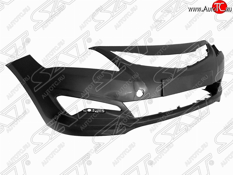 1 799 р. Передний бампер SAT Hyundai Solaris RBr хэтчбэк рестайлинг (2014-2017) (Неокрашенный)  с доставкой в г. Вологда