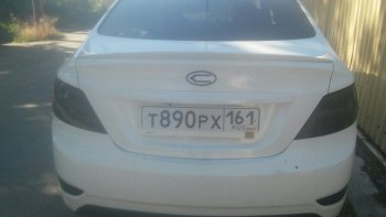 3 399 р. Лип-спойлер АвтоКрат Hyundai Solaris RBr седан рестайлинг (2014-2017) (Неокрашенный)  с доставкой в г. Вологда. Увеличить фотографию 4