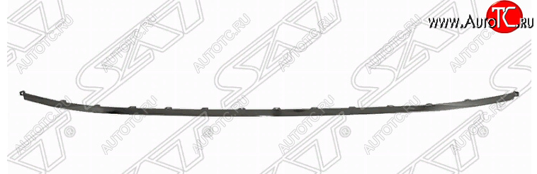 2 799 р. Молдинг на передний бампер для SAT Hyundai Sonata DN8 (2019-2022) (хром)  с доставкой в г. Вологда