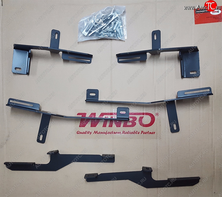 3 199 р. Комплект кронштейнов для подножек Winbo серии FUGA и М15  KIA Sportage  4 QL (2016-2022) дорестайлинг, рестайлинг  с доставкой в г. Вологда