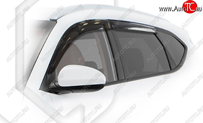 2 099 р. Дефлектора окон CA-Plastiс Hyundai Tucson TL дорестайлинг (2015-2018) (Classic полупрозрачный, Без хром.молдинга)  с доставкой в г. Вологда