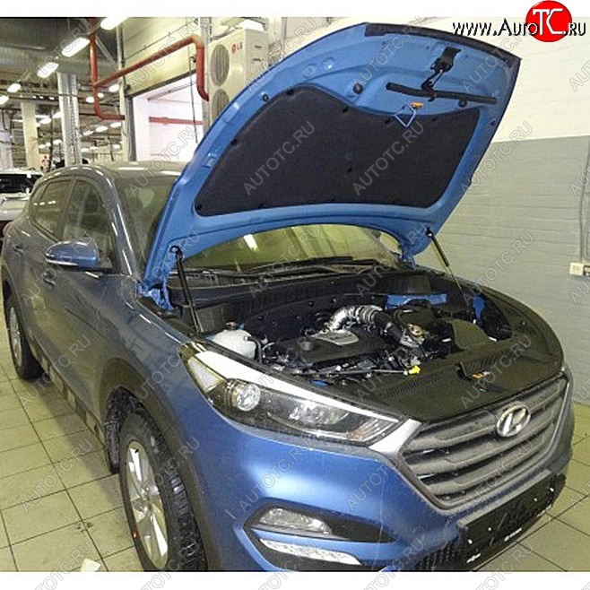 2 049 р. Упоры капота Russtal Hyundai Tucson TL дорестайлинг (2015-2018)  с доставкой в г. Вологда