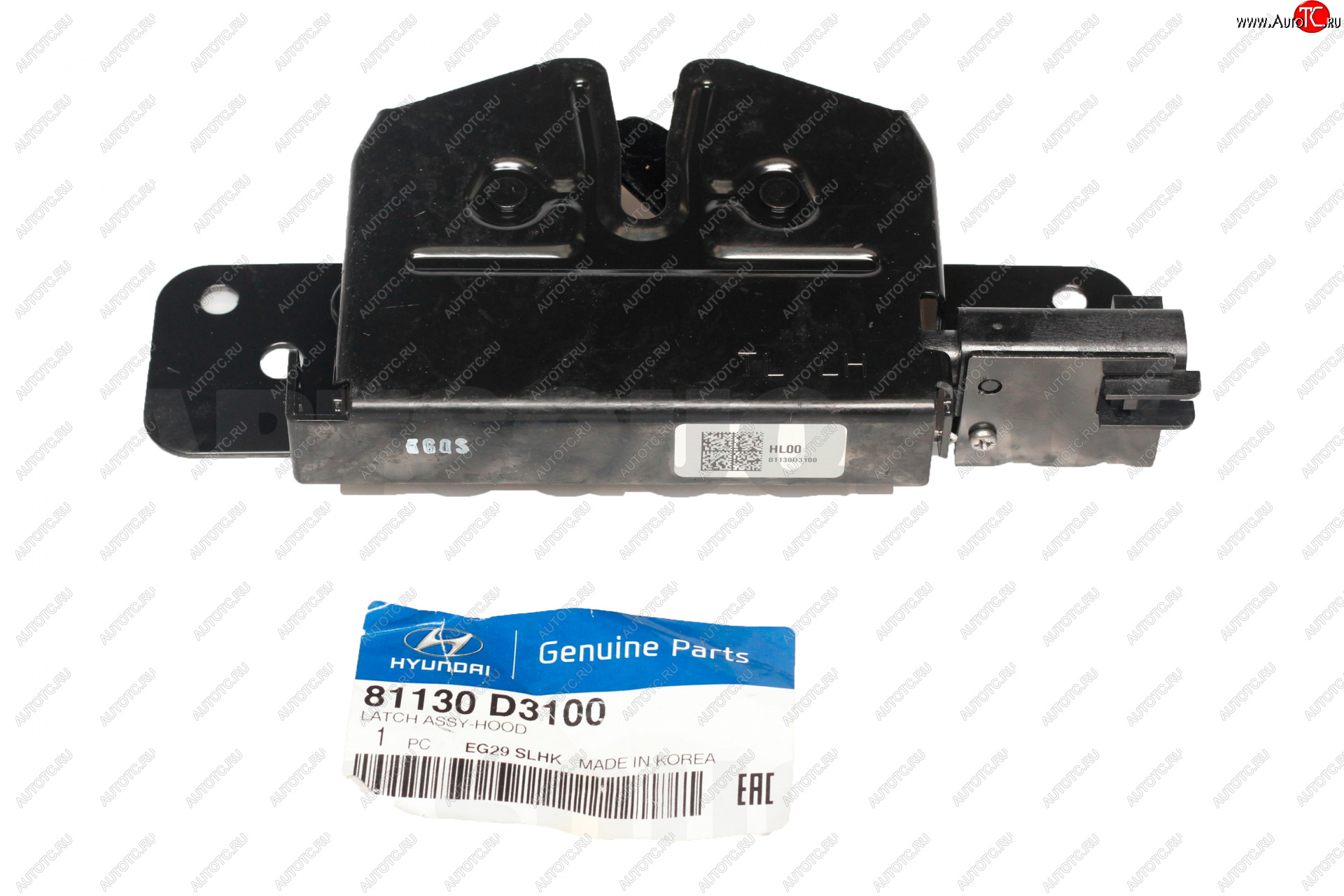 3 199 р. Замок капота HYUNDAI/KIA/MOBIS Hyundai Tucson TL дорестайлинг (2015-2018)  с доставкой в г. Вологда