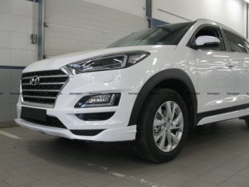 6 799 р. Юбка переднего бампера АВТОКРАТ Hyundai Tucson TL рестайлинг (2018-2021) (Неокрашенная)  с доставкой в г. Вологда. Увеличить фотографию 3