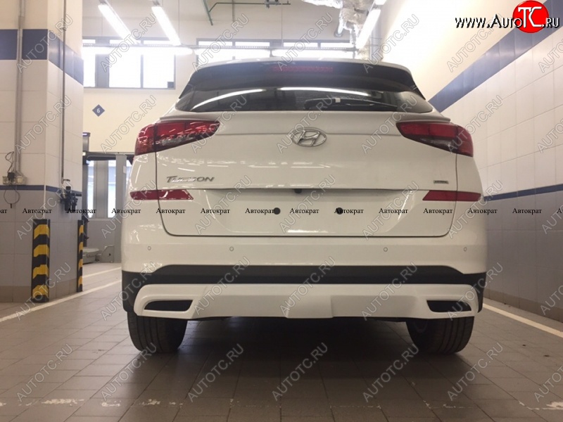6 799 р. Юбка заднего бампера АВТОКРАТ Hyundai Tucson TL рестайлинг (2018-2021) (Неокрашенная)  с доставкой в г. Вологда